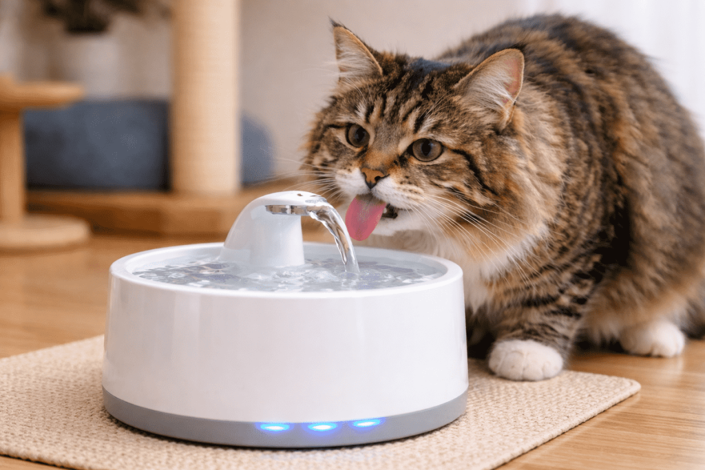 Kedilerde Bol Su Tüketimi 