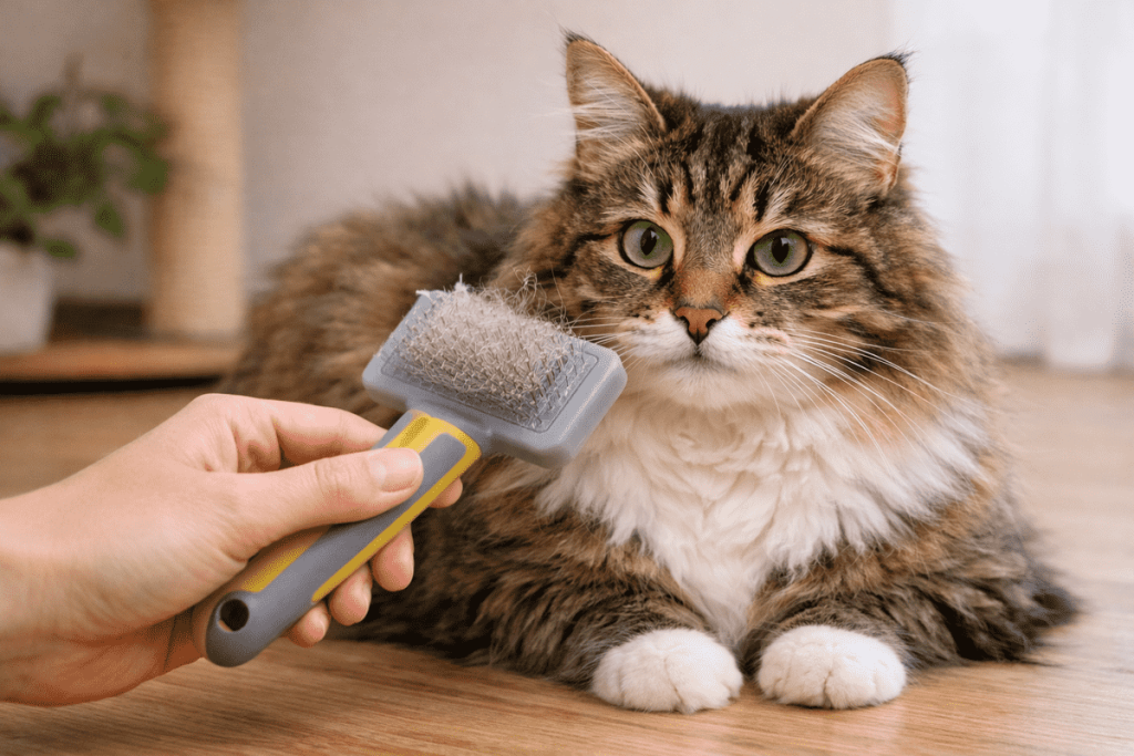 Kedilerde Tüy Bakımı 