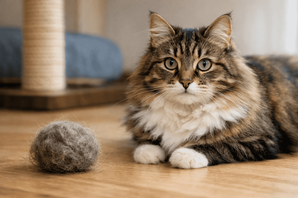 Kedilerde Tüy Topağı