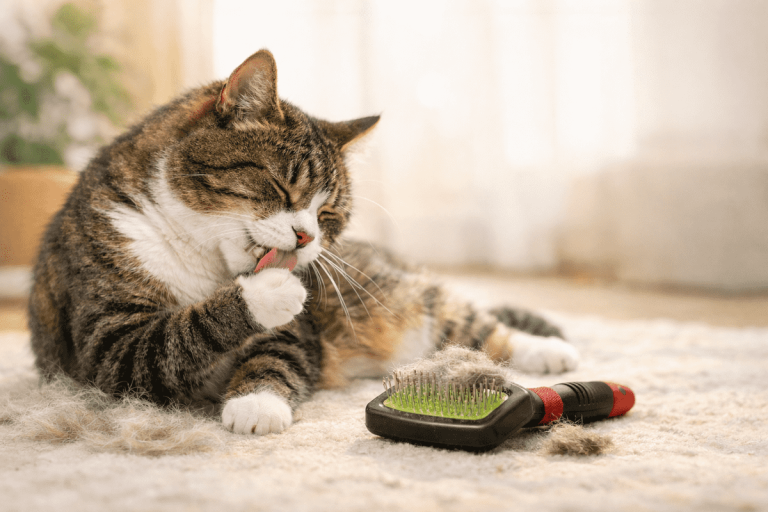 Kedilerde Tüy Yumağı Bakımı